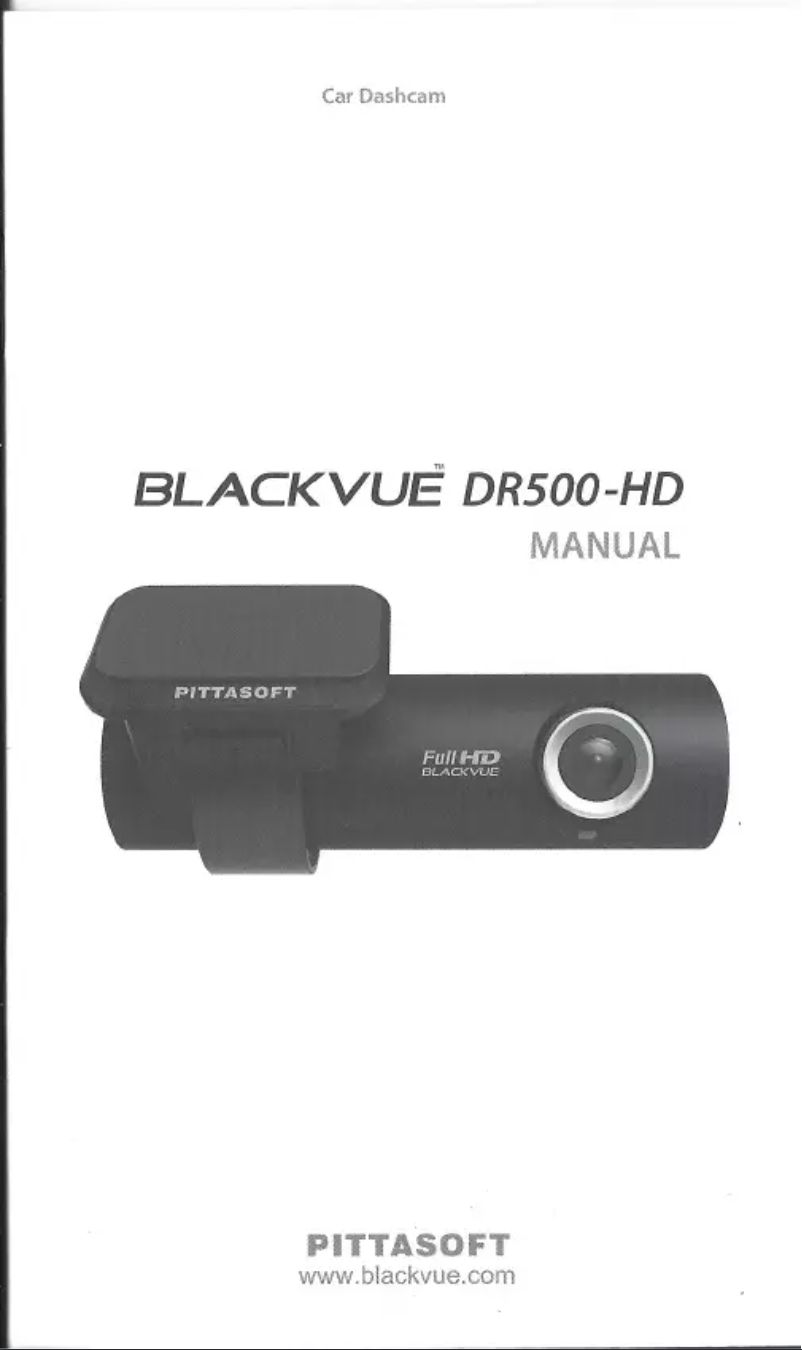 Page 1 de la notice Manuel utilisateur BlackVue DR500-HD