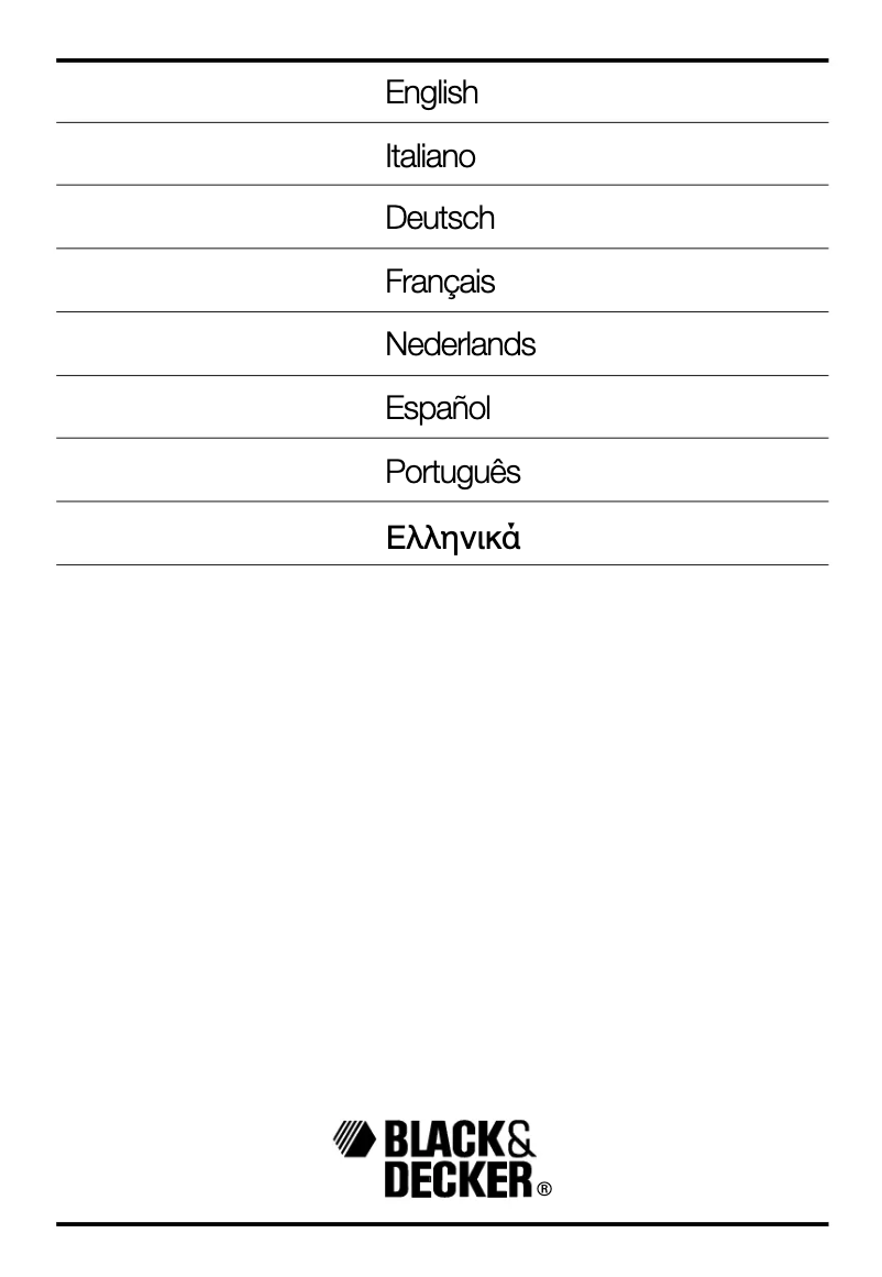 Page n°1 - Manuel utilisateur Black & Decker GX530 Type 8