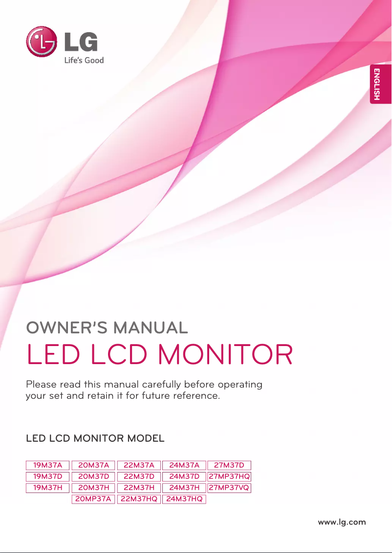 Página 1 del manual Manual de usuario LG 22M37A