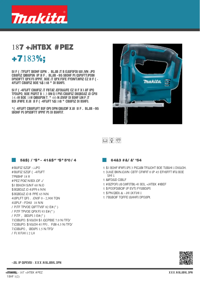 Image de la première page du manuel de l'appareil JV183DZ