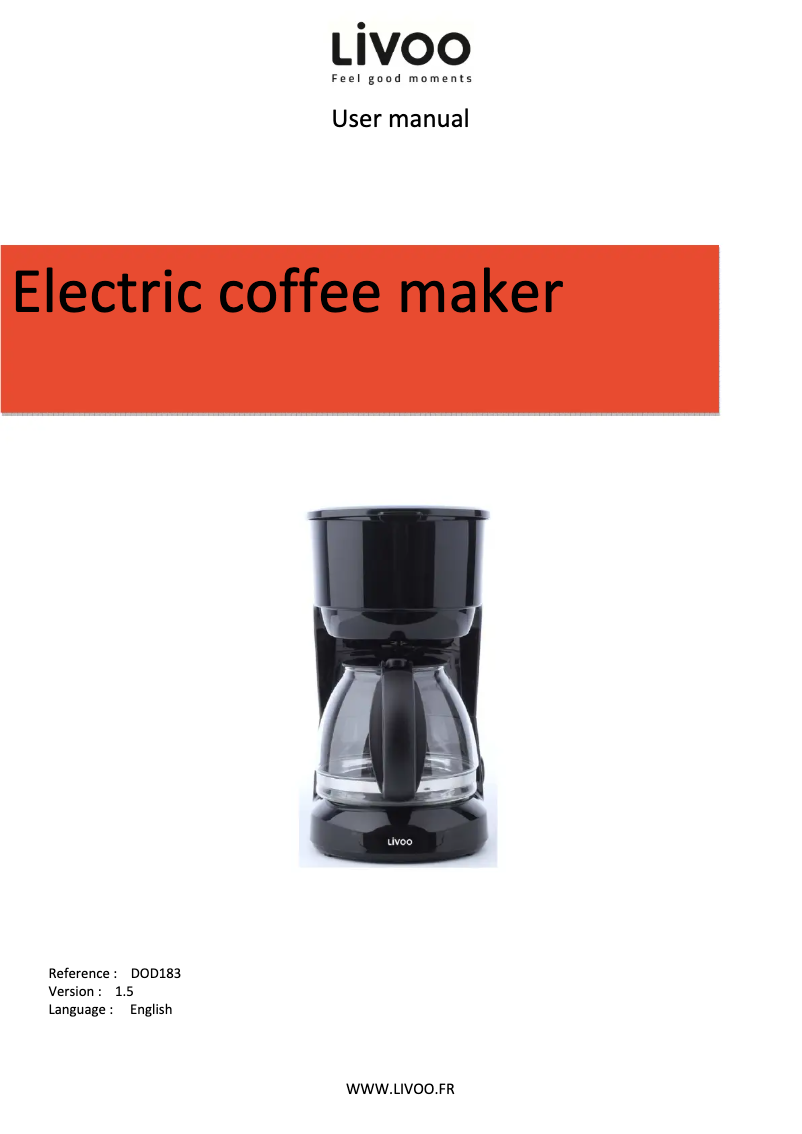Página 1 del manual Manual de usuario Livoo DOD183