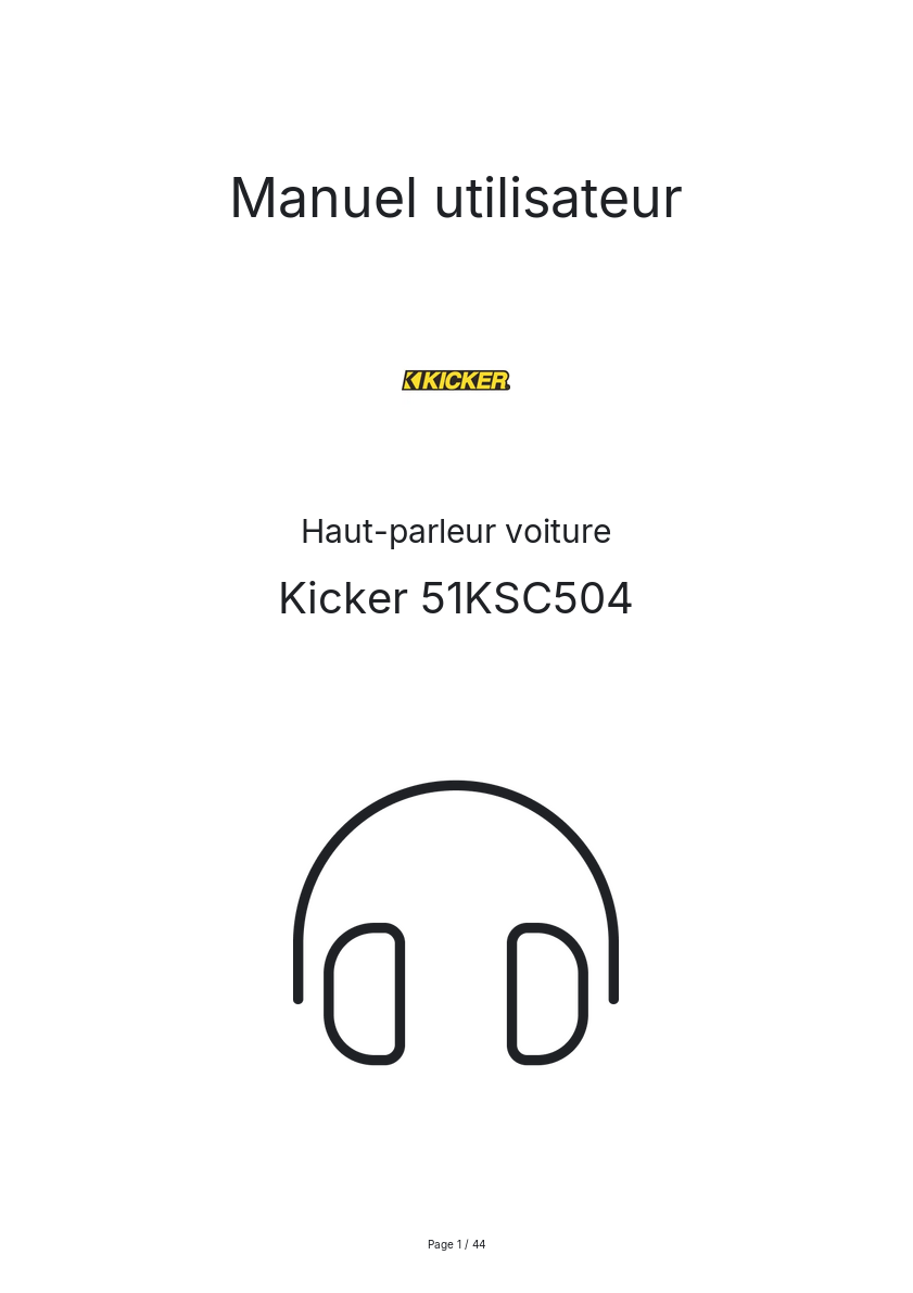 Image de la première page du manuel de l'appareil 51KSC504
