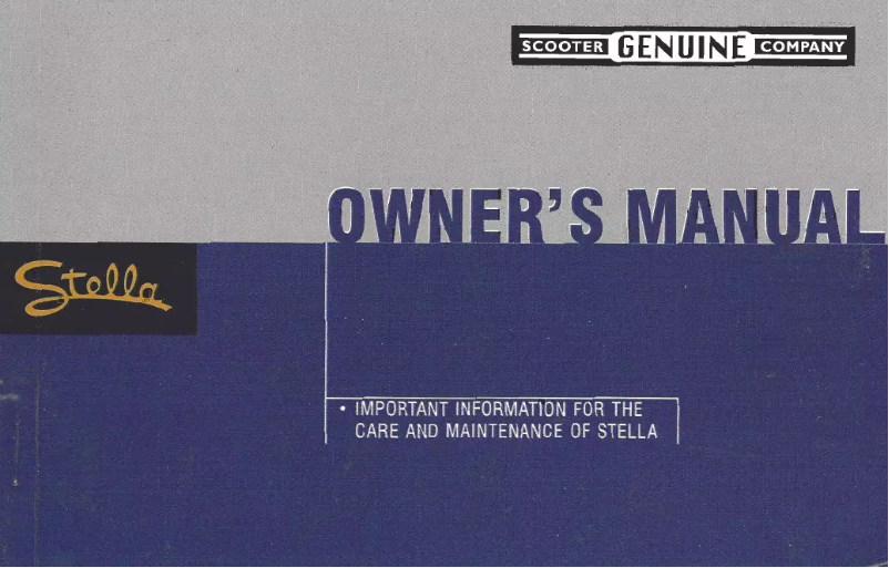 Page 1 de la notice Manuel utilisateur Genuine Stella