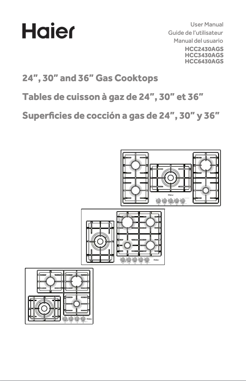 Page n°1 - Manuel utilisateur Haier HCC2430AGS