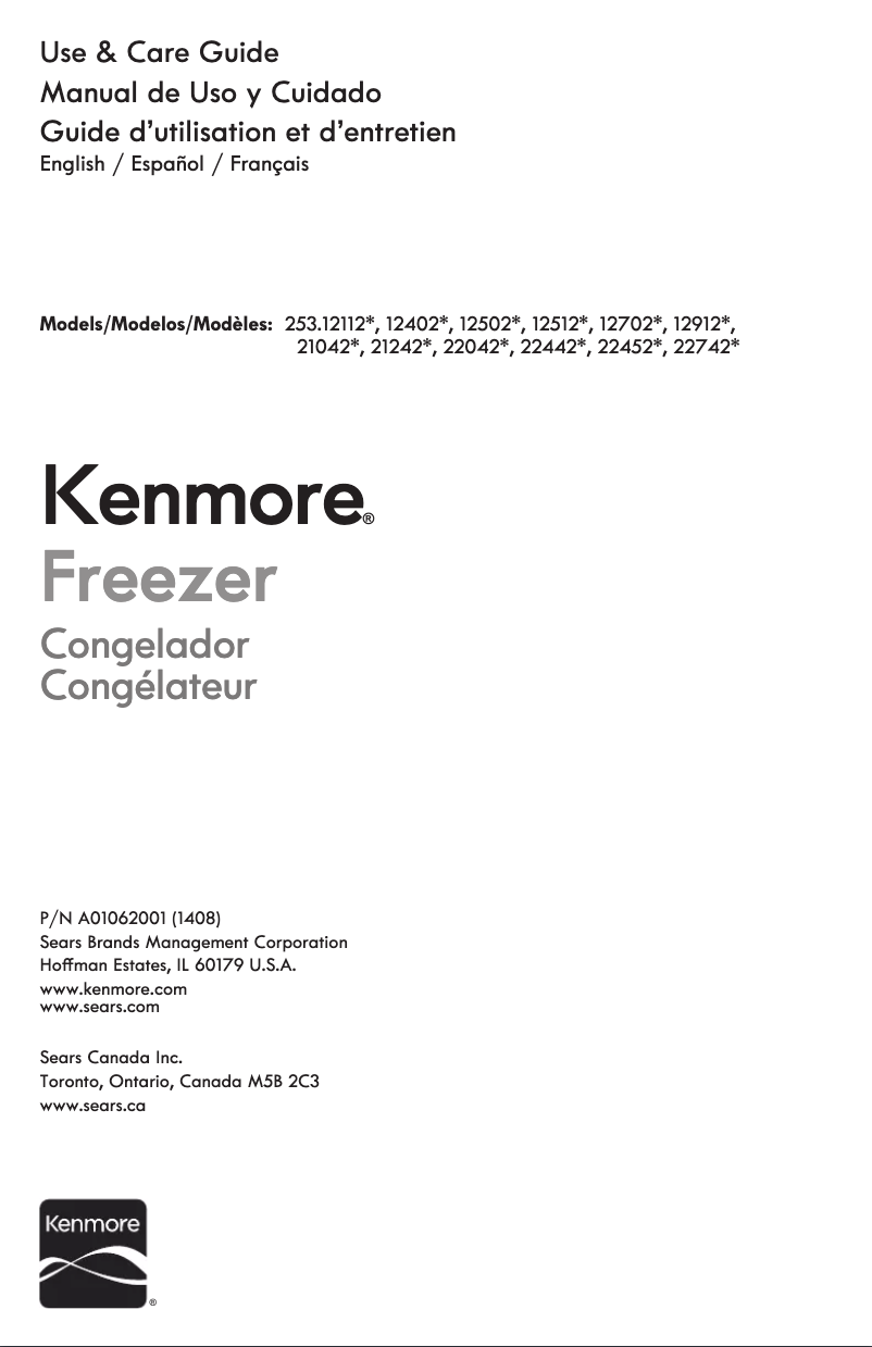 Page n°1 - Manuel utilisateur Kenmore 253.22742