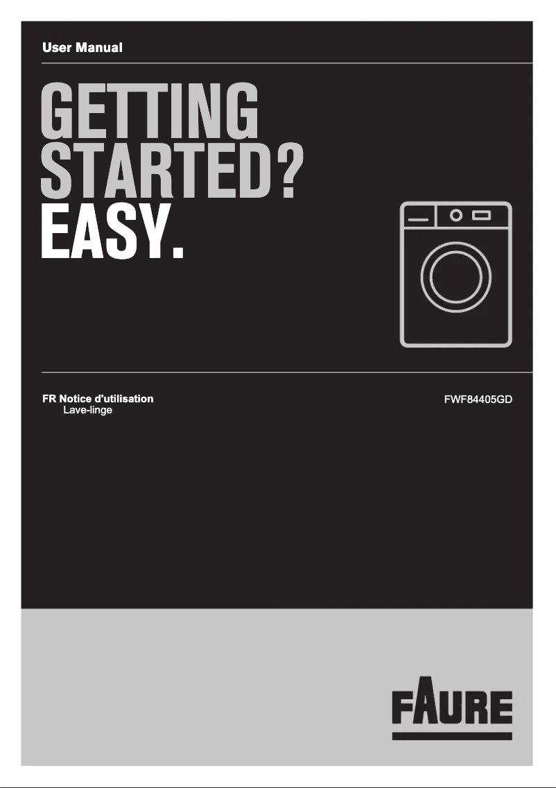 Page 1 de la notice Manuel utilisateur Electrolux FWF84405GD
