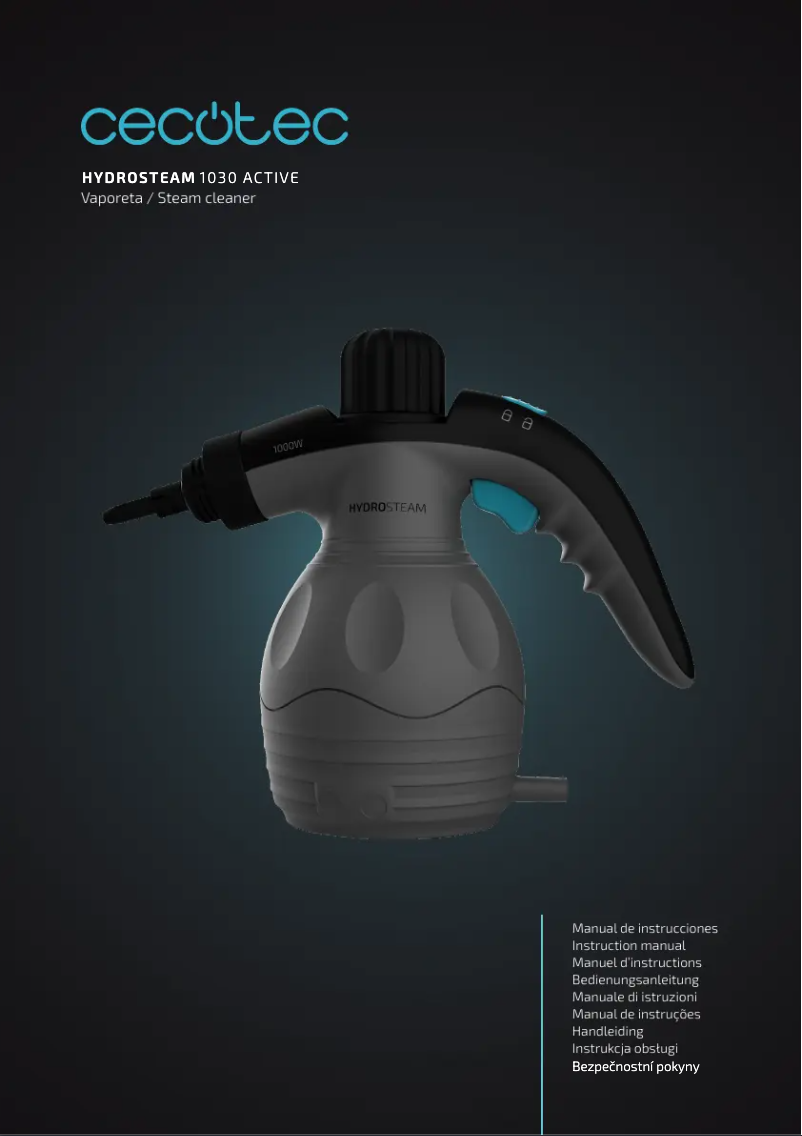 Página 1 del manual Manual de usuario Cecotec HydroSteam 1030 Active
