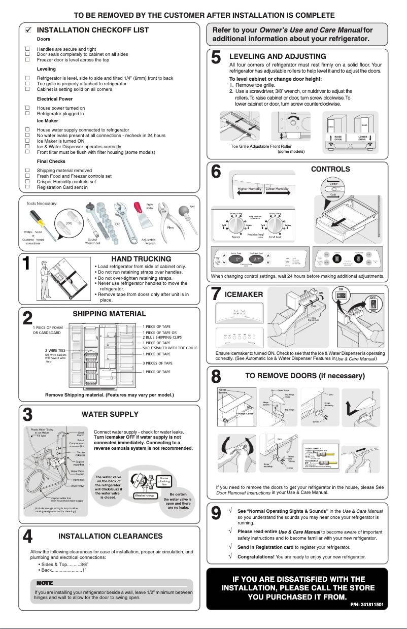 Image de la première page du manuel de l'appareil FRS6HR5JB