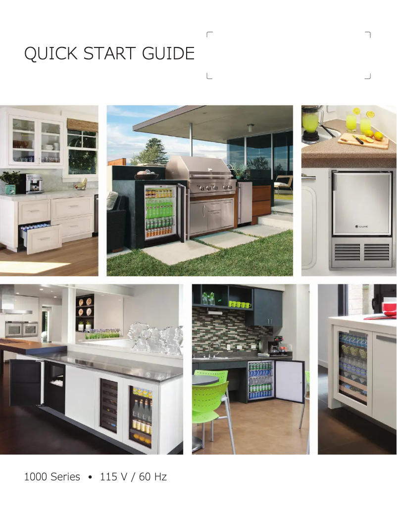 Page n°1 - Guide de démarrage rapide U-Line ADA24RGL