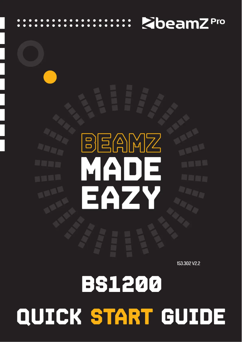 Página 1 del manual Guía de inicio rápido BeamZ BS1200