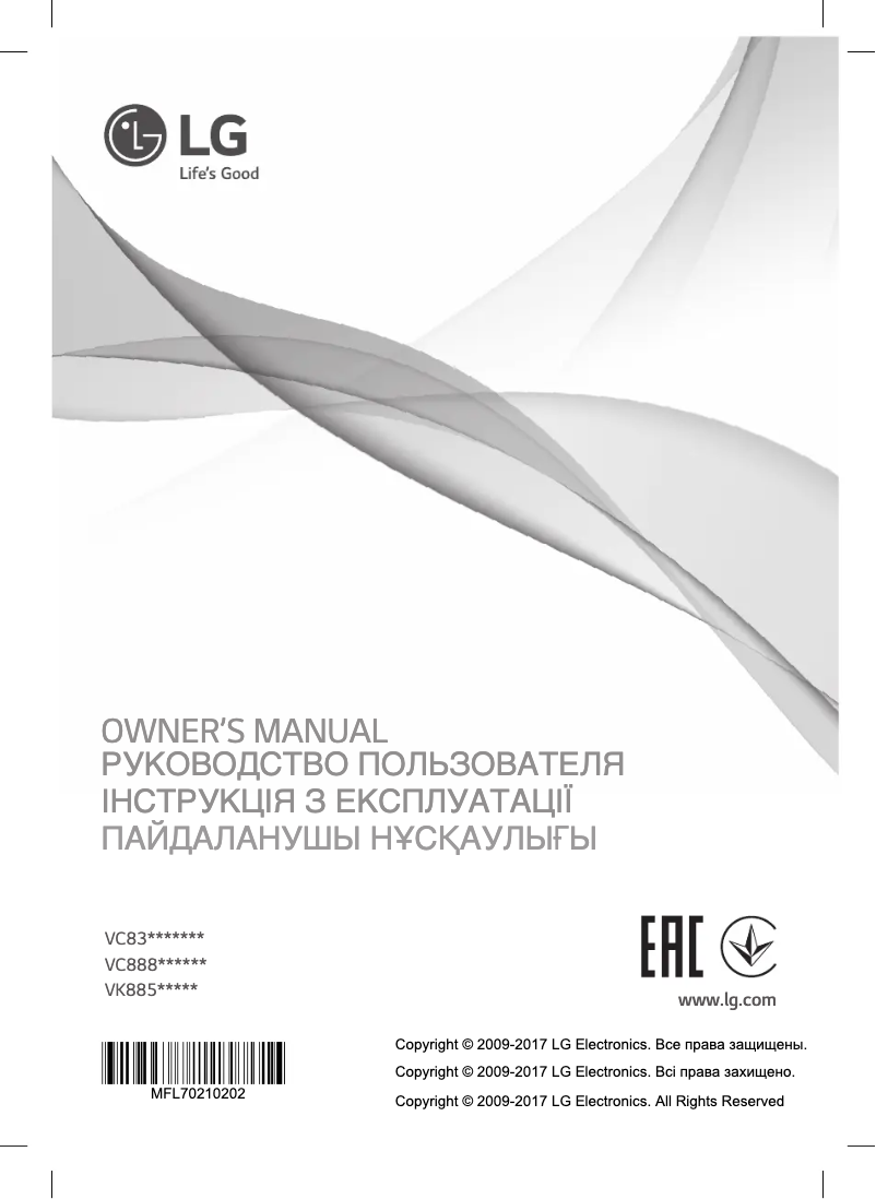 Página 1 del manual Manual de usuario LG VK88504HUG