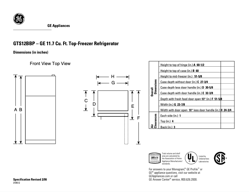 Imagen de la primera página del manual del dispositivo GTS12BBPRCC