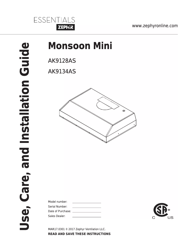 Image de la première page du manuel de l'appareil AK9134ASBF