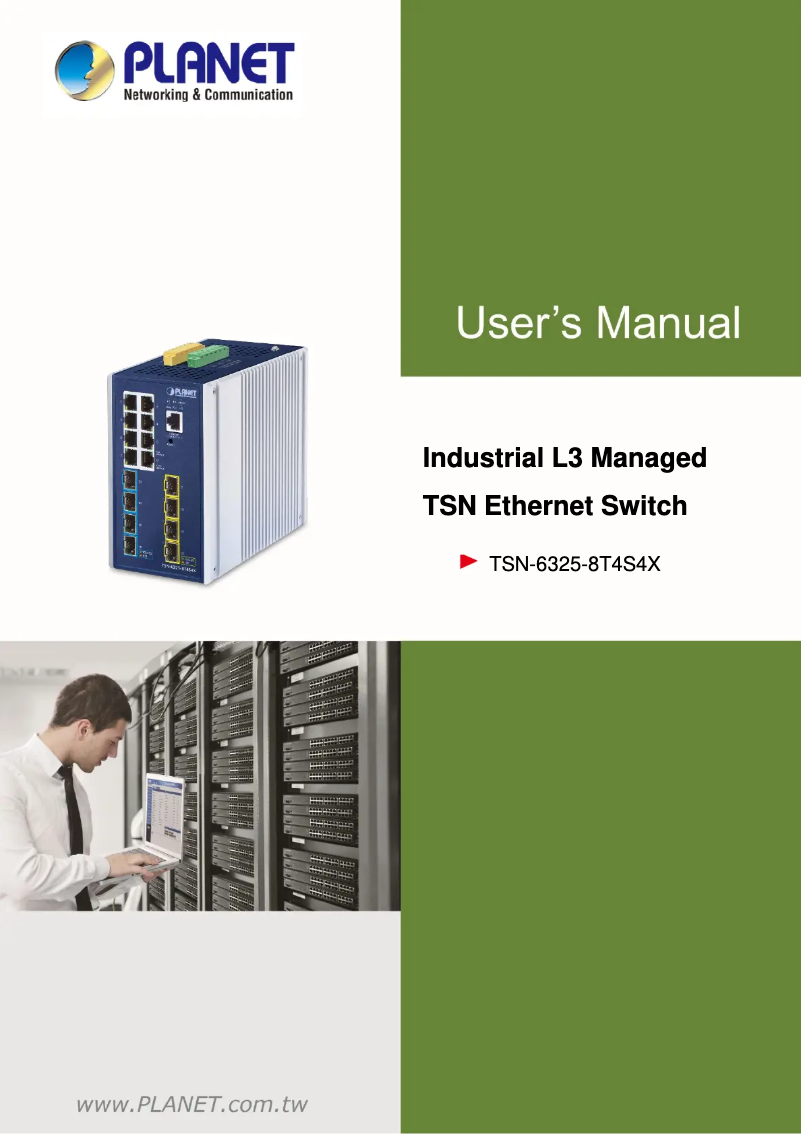 Image de la première page du manuel de l'appareil TSN-6325-8T4S4X