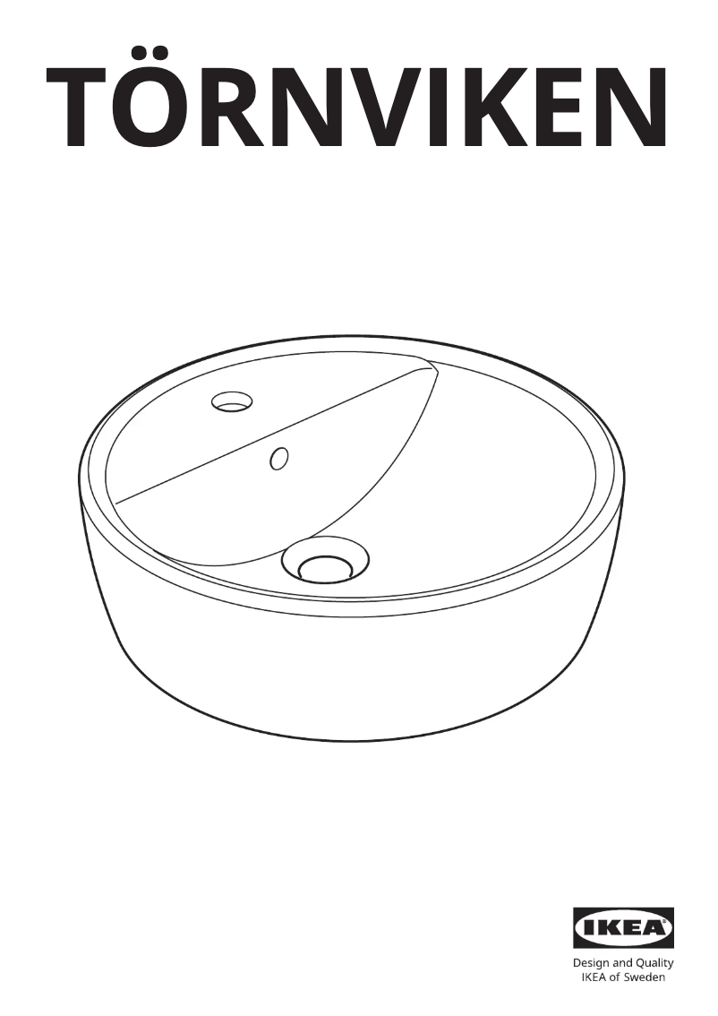 Page 1 de la notice Manuel utilisateur Ikea TÖRNVIKEN 902.915.18