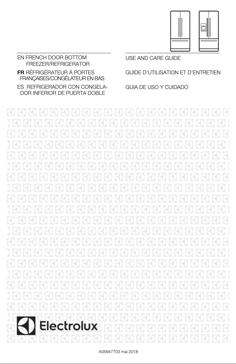 Page 1 de la notice Manuel utilisateur Electrolux EI23BC82SS