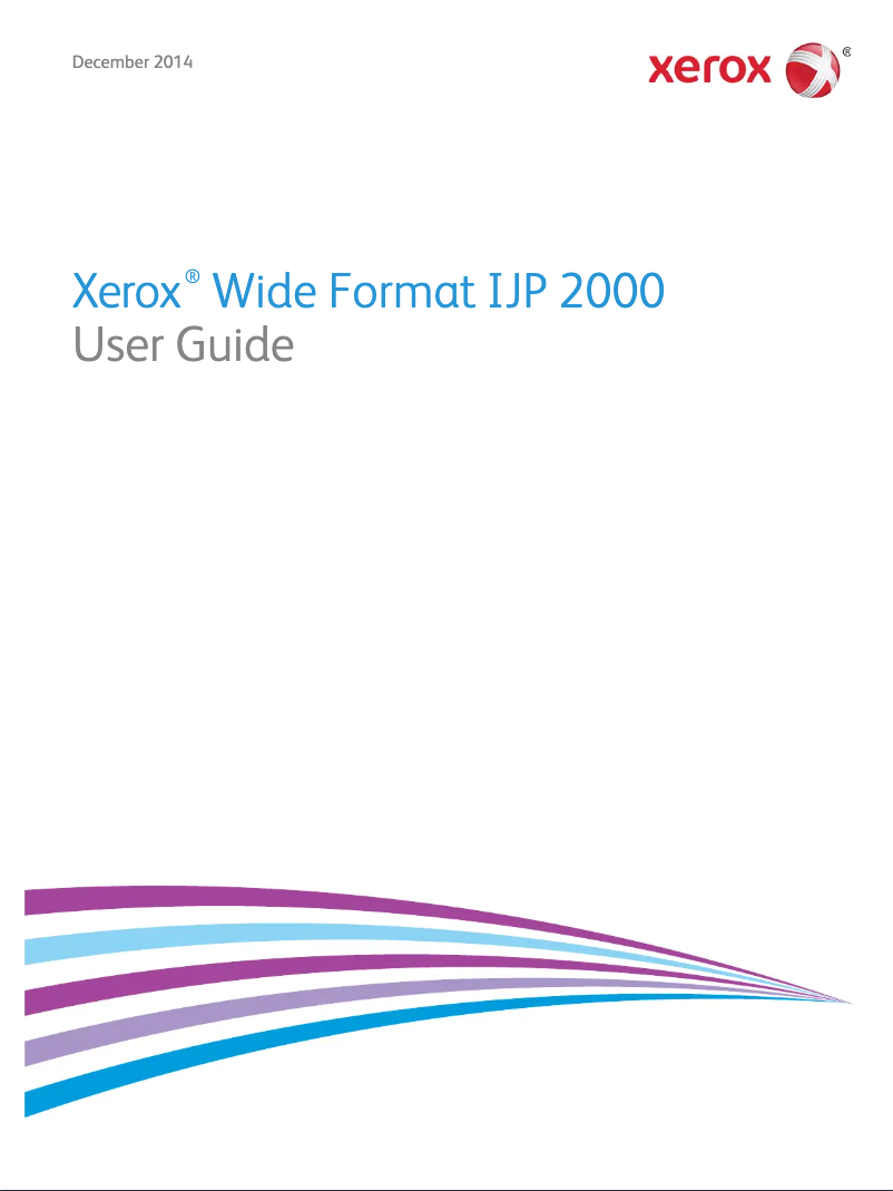 Page n°1 - Manuel utilisateur Xerox Wide Format IJP 2000