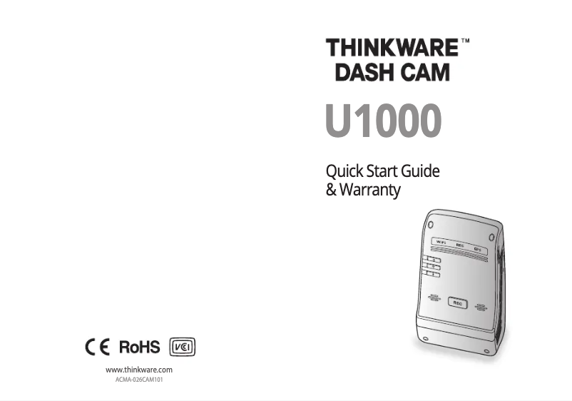 Image de la première page du manuel de l'appareil U1000