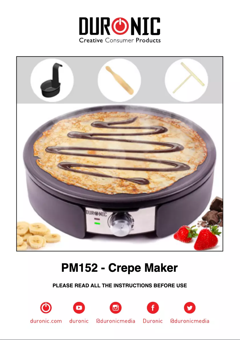 Image de la première page du manuel de l'appareil PM152