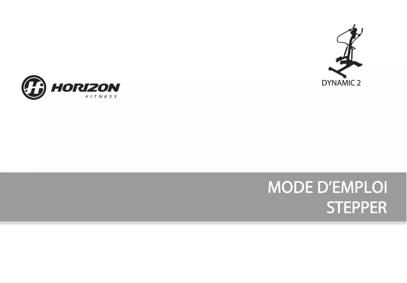 Page 1 de la notice Manuel utilisateur Horizon Fitness DYNAMIC 2