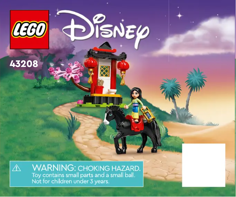 Page 1 de la notice Manuel utilisateur Lego Disney 43208
