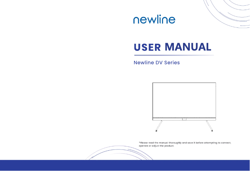 Page 1 de la notice Manuel utilisateur Newline DV-15023H