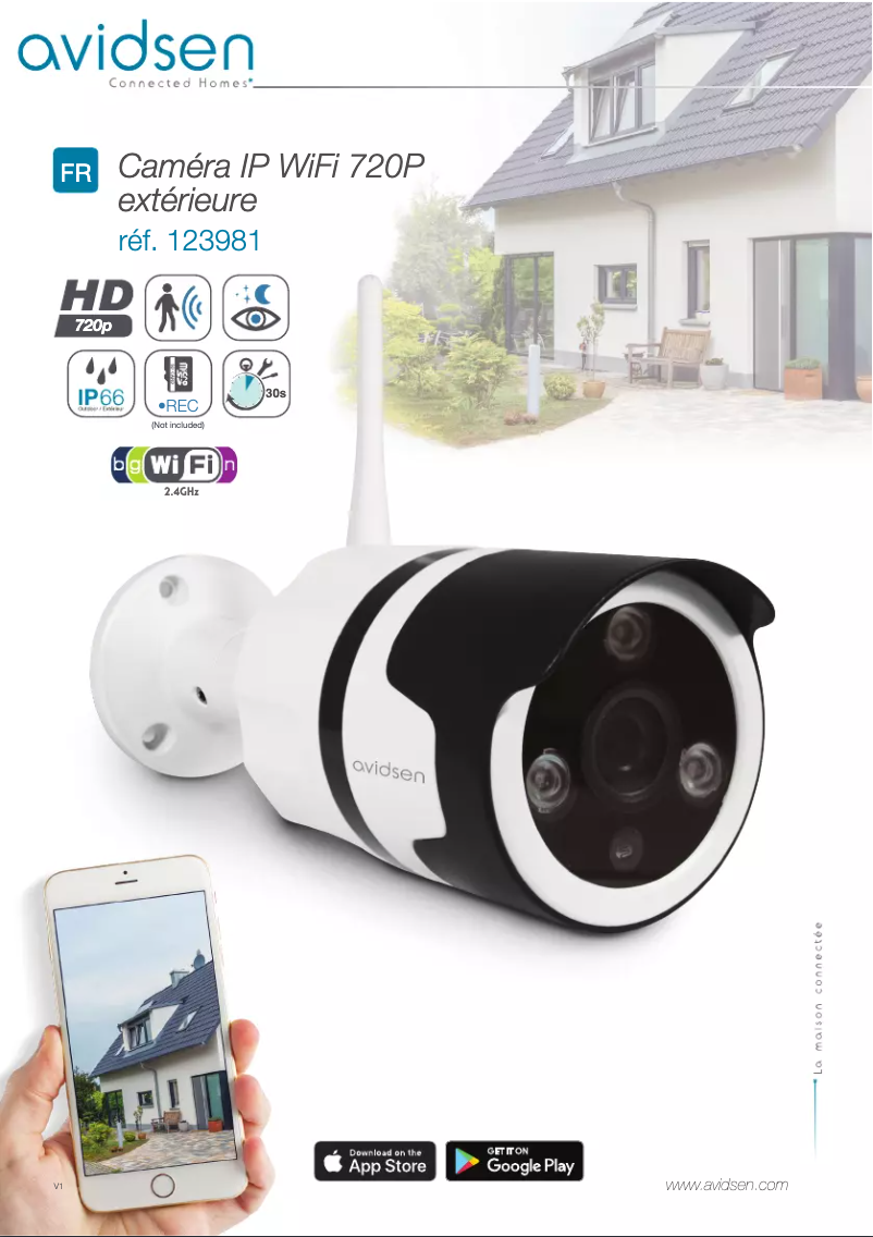 Page 1 de la notice Manuel utilisateur Avidsen 123981