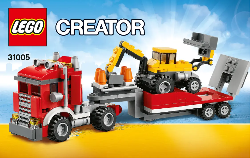 Page n°1 - Manuel utilisateur Lego Creator 31005
