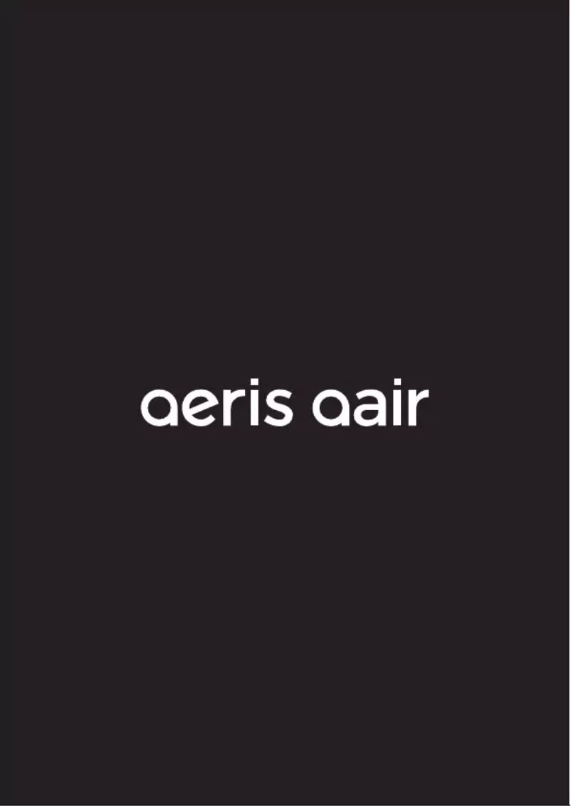 Page n°1 - Manuel utilisateur Aeris aair