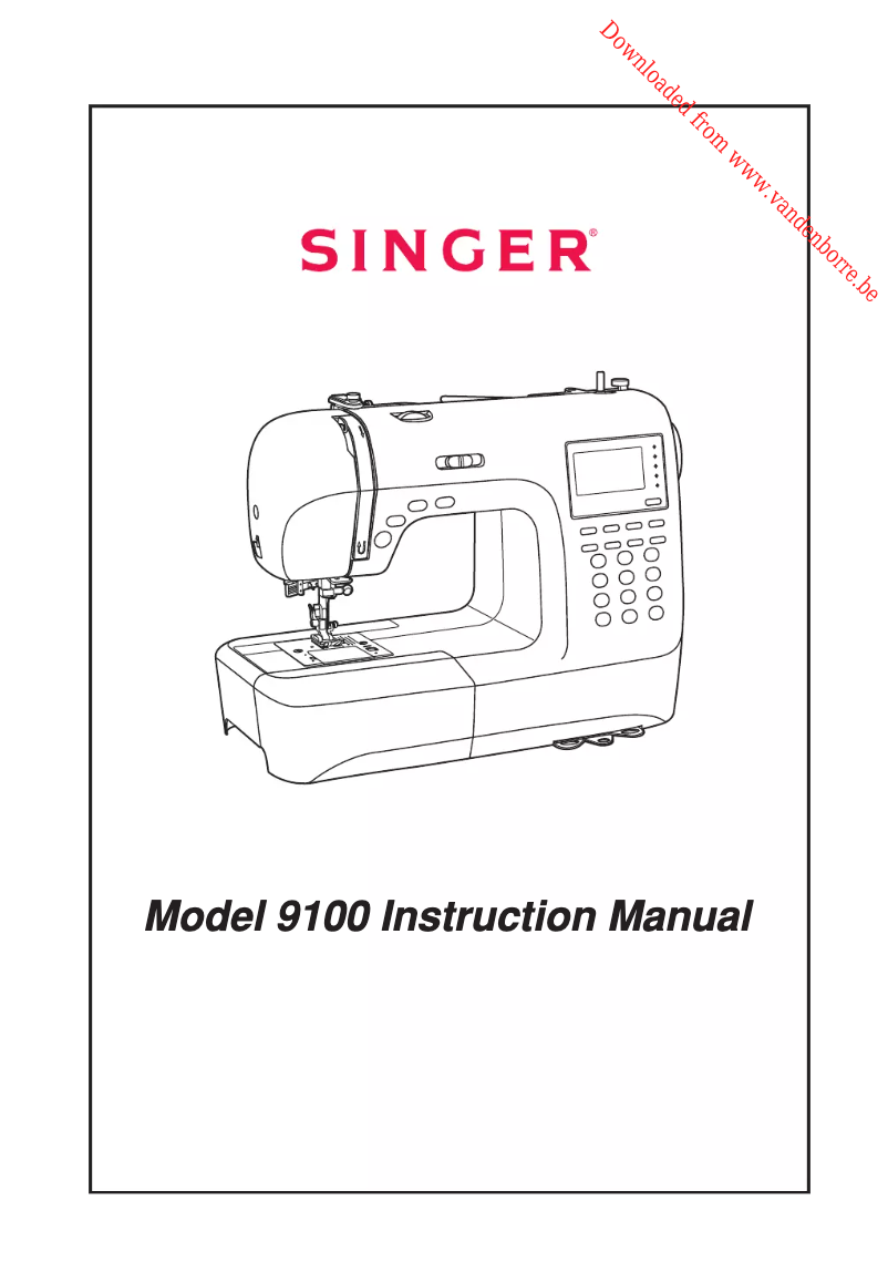 Page n°1 - Manuel utilisateur Singer F9100