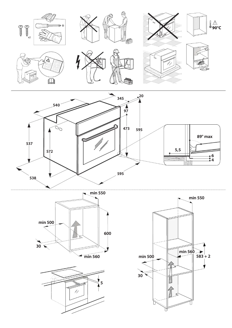 Page n°1 - Guide d'installation Whirlpool OAKZ9 7921 CS NB