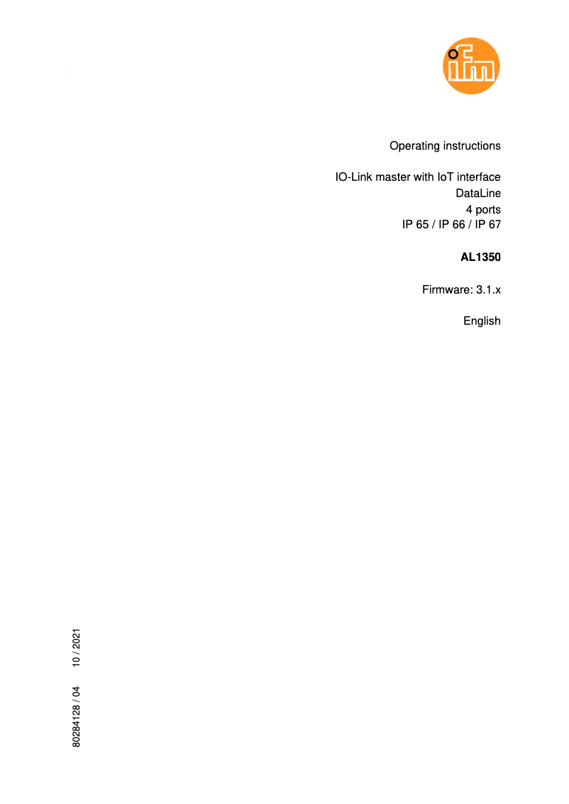 Image de la première page du manuel de l'appareil AL1350