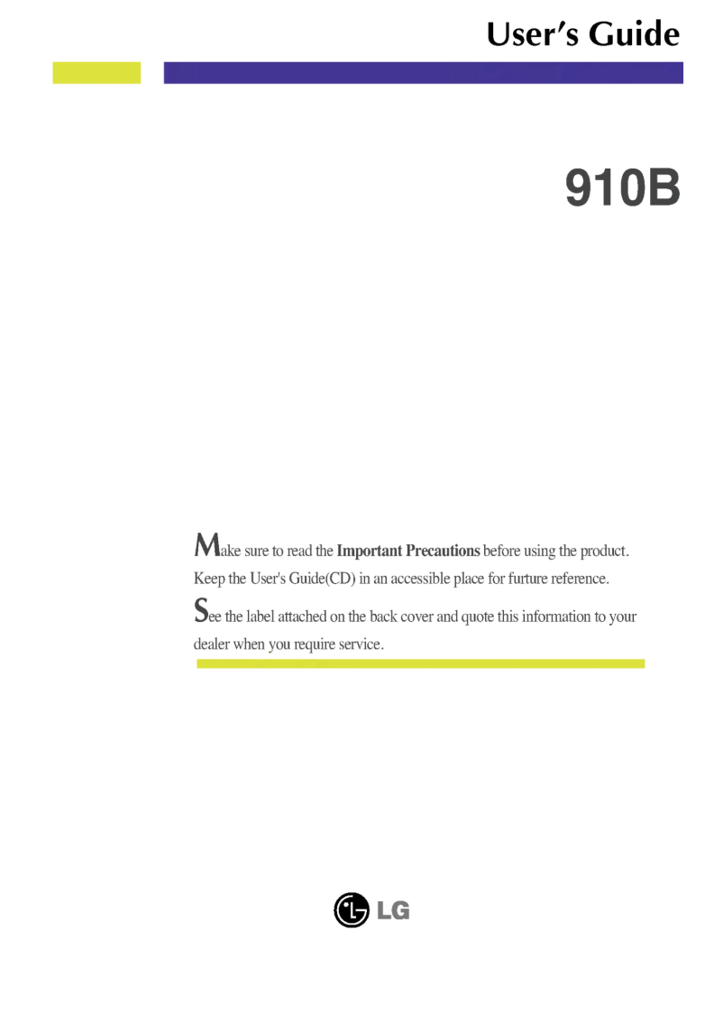 Page n°1 - Manuel utilisateur LG 910B