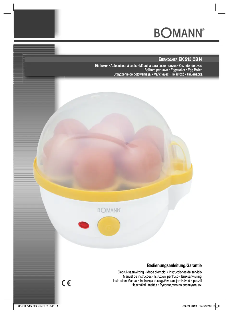 Image de la première page du manuel de l'appareil EK 515 CB