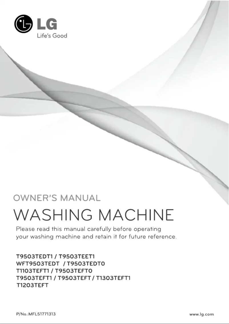 Page n°1 - Manuel utilisateur LG T1203TEFT