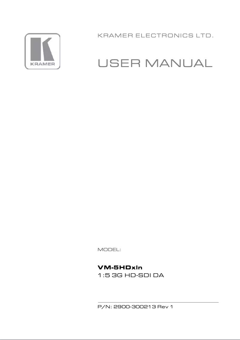Image de la première page du manuel de l'appareil VM-5HDxln
