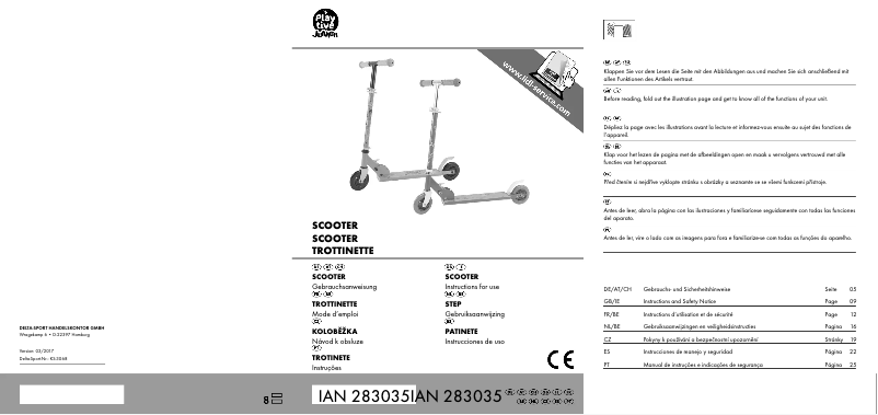 Imagen de la primera página del manual del dispositivo IAN 103005