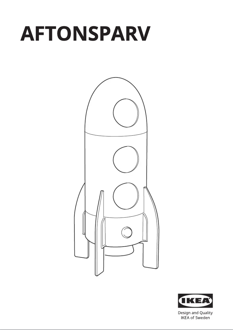 Image de la première page du manuel de l'appareil AFTONSPARV 805.552.32