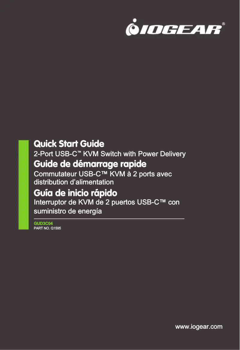 Page n°1 - Manuel utilisateur iogear GUD3C04