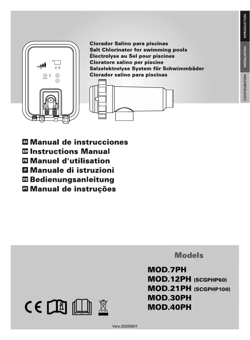Image de la première page du manuel de l'appareil SCGPHP100