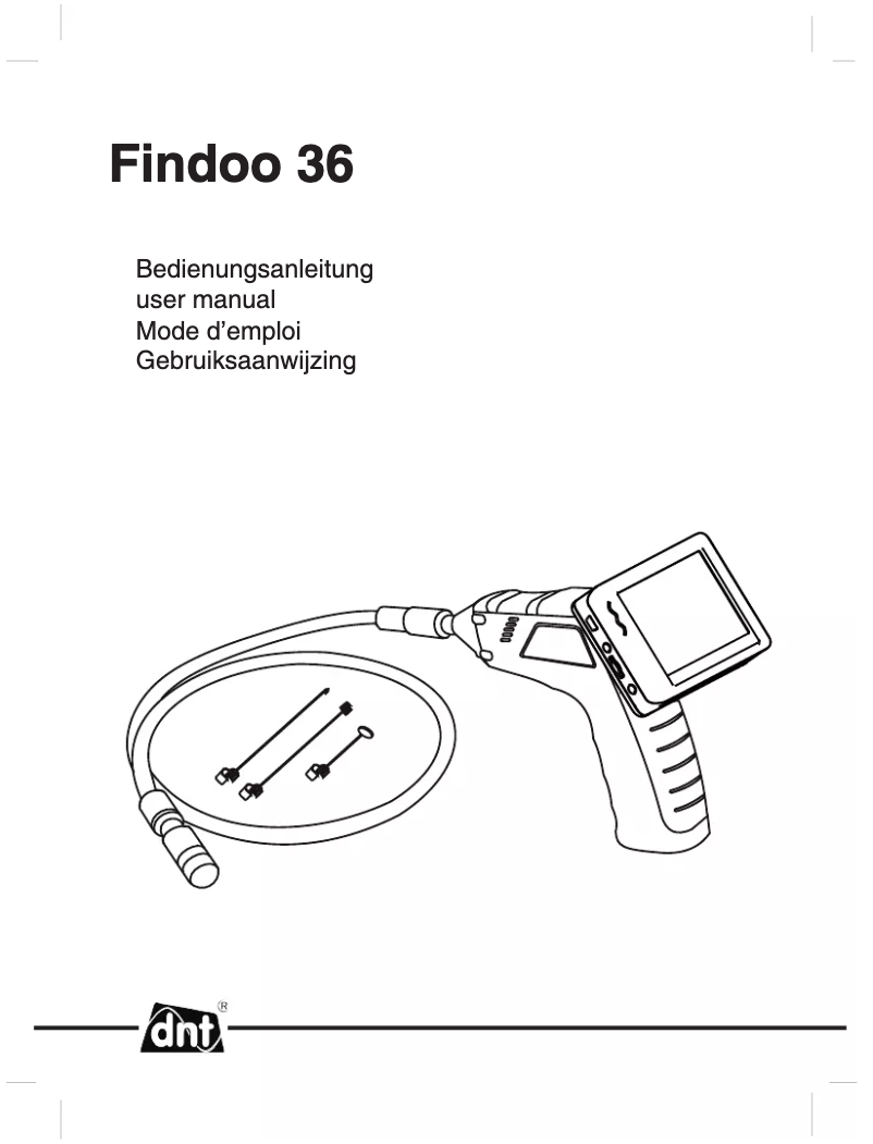 Page 1 de la notice Manuel utilisateur dnt Findoo 36