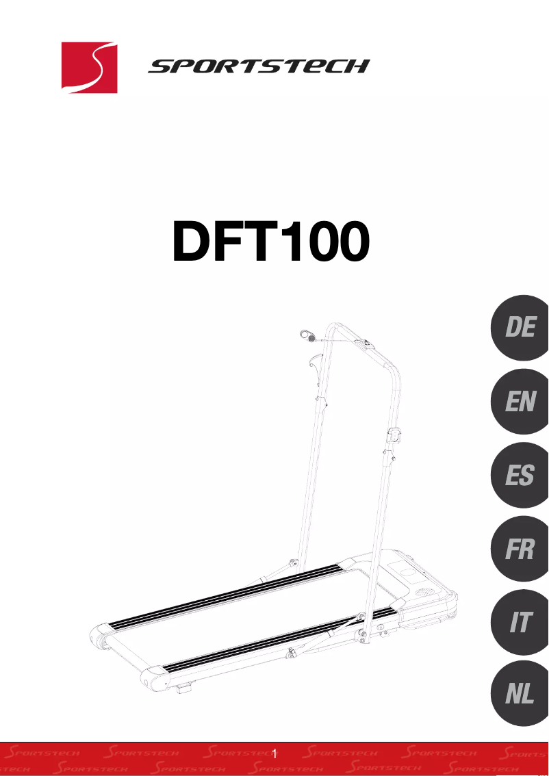 Page 1 de la notice Manuel utilisateur Sportstech DFT100