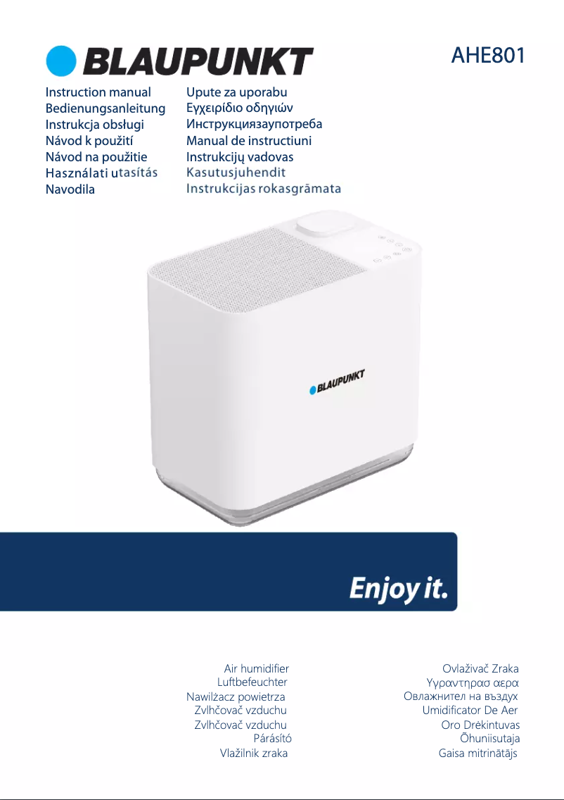 Page n°1 - Manuel utilisateur Blaupunkt AHE801