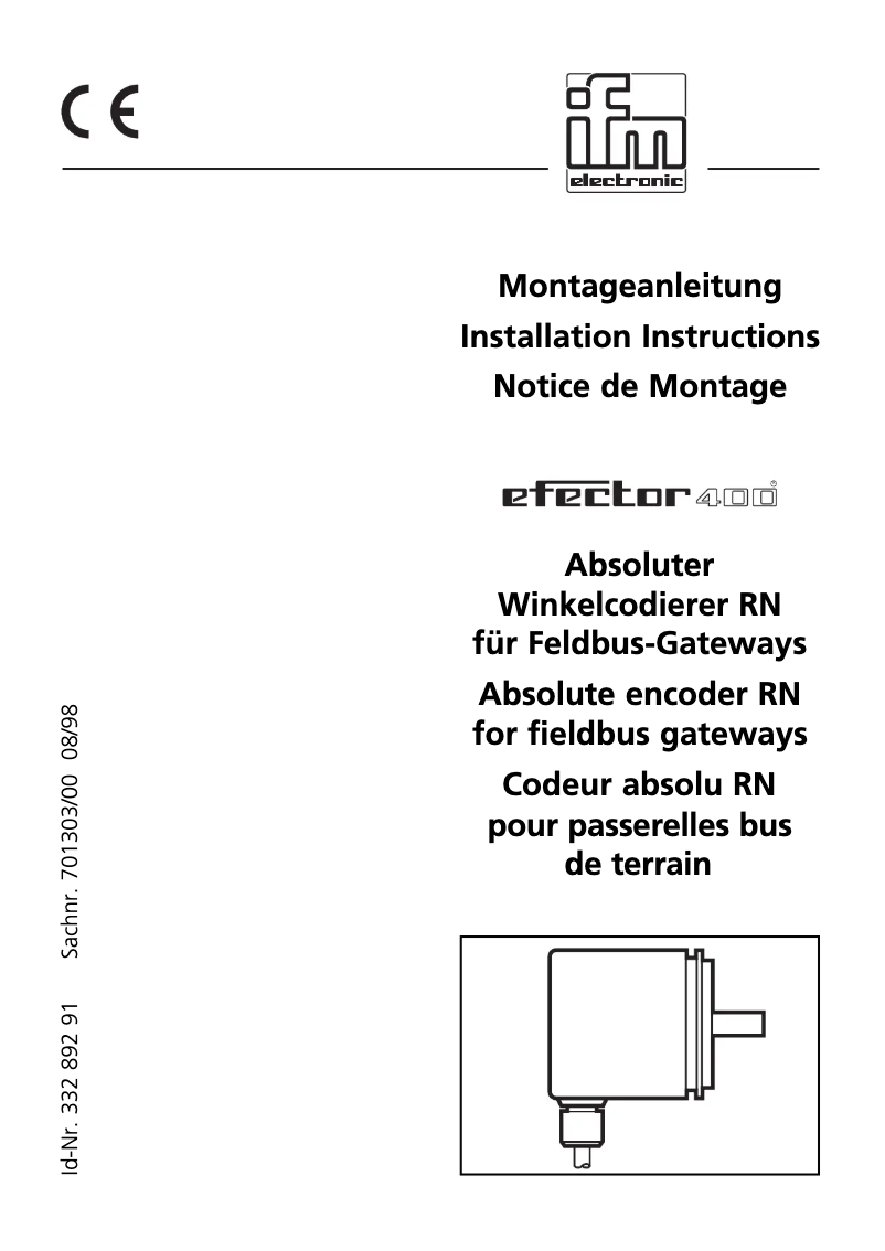 Image de la première page du manuel de l'appareil RN1200