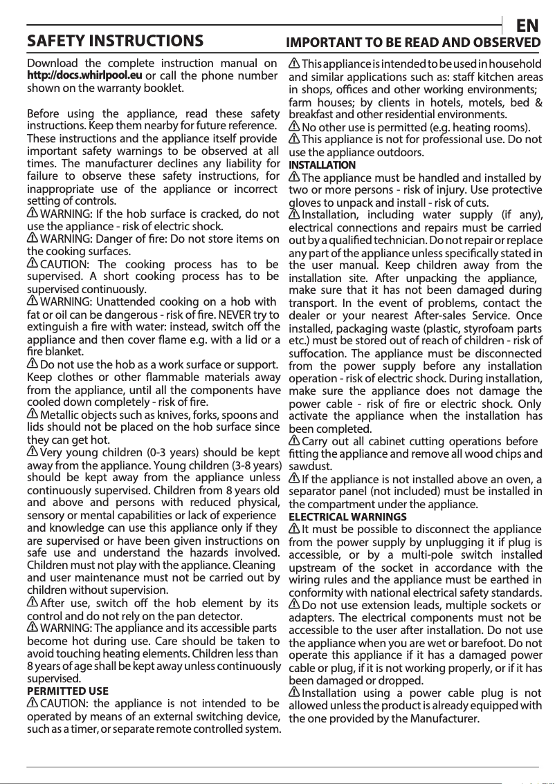 Image de la première page du manuel de l'appareil WF S9860 CPNE