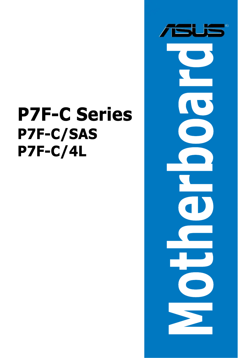 Page n°1 - Manuel utilisateur Asus P7F-C/SAS