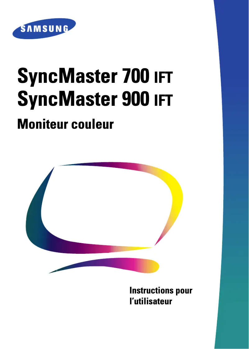Page n°1 - Manuel utilisateur Samsung SyncMaster 700IFT