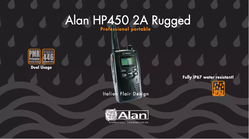 Page n°1 - Manuel utilisateur Midland Alan HP450 2A Rugged