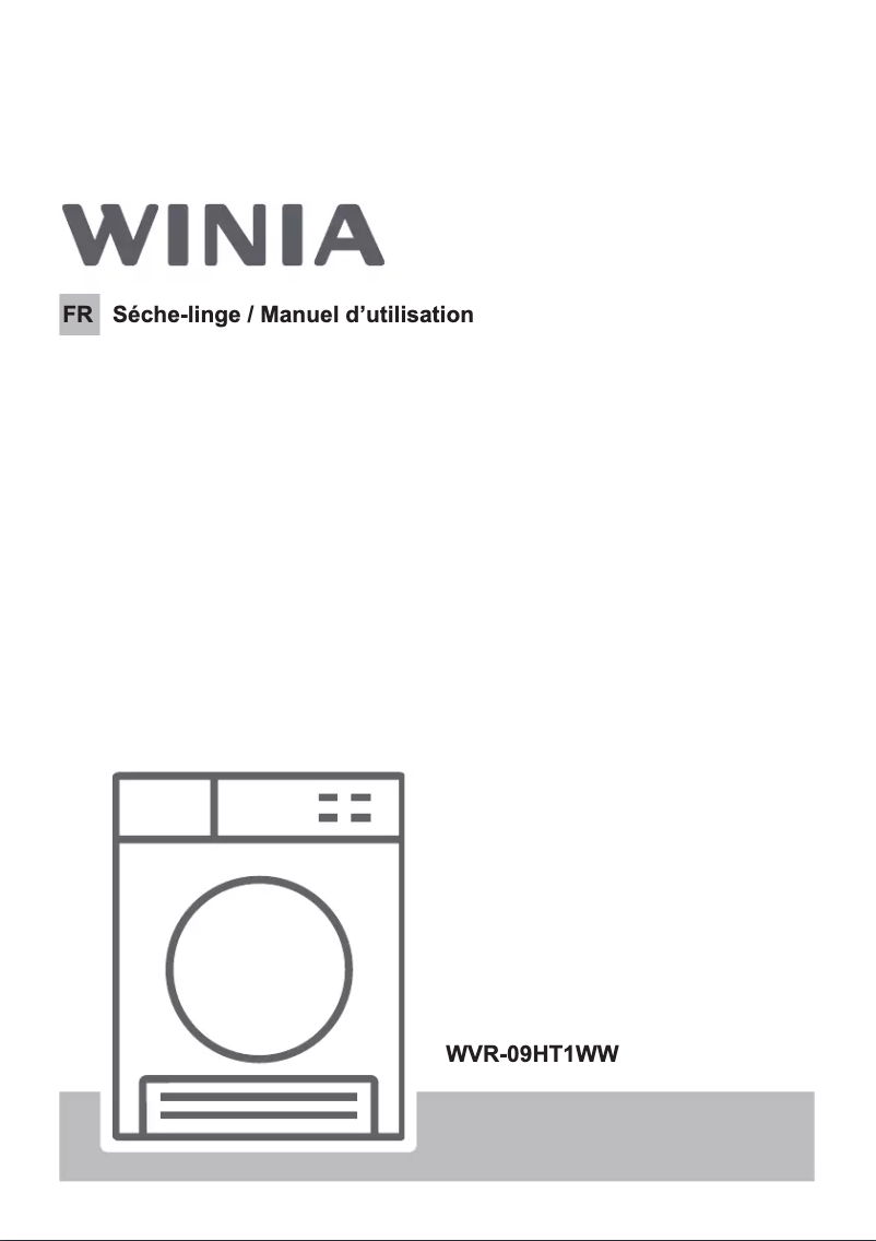 Page n°1 - Manuel utilisateur Winia WVR-09HT1WW
