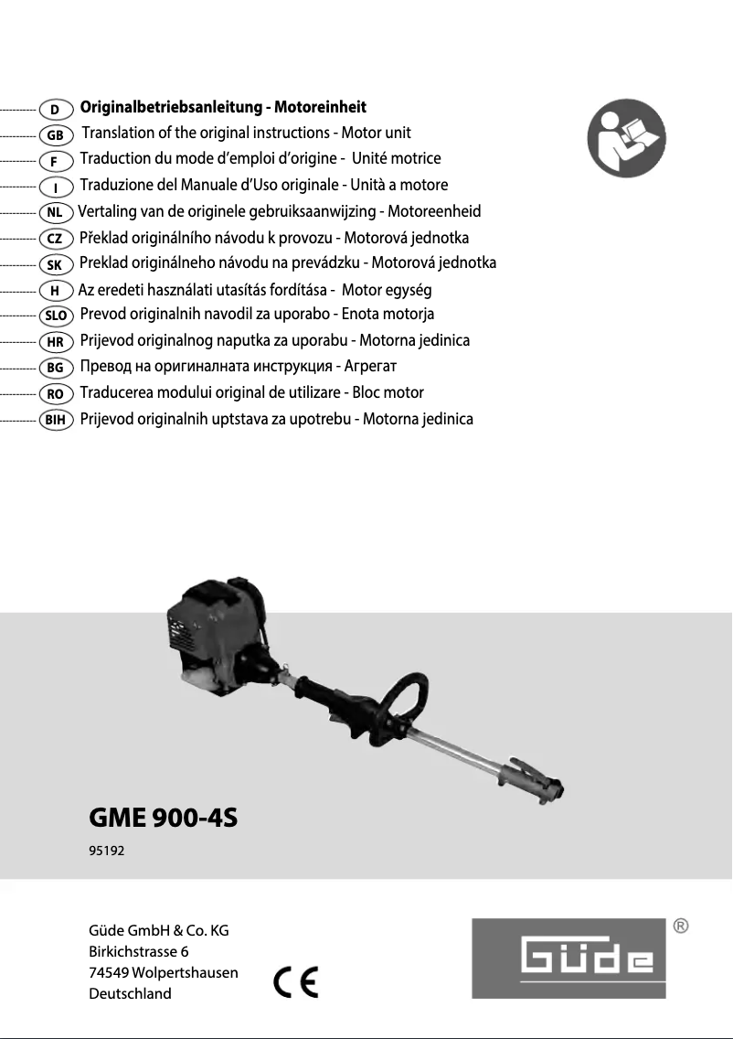 Image de la première page du manuel de l'appareil GME 900-4S